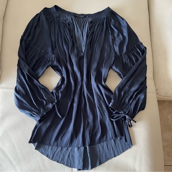 CALVIN Rucker Say My Name Top Silk Blouse - Picture 1 of 6